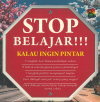 Image of Stop Belajar !!! Kalau Ingin Pintar